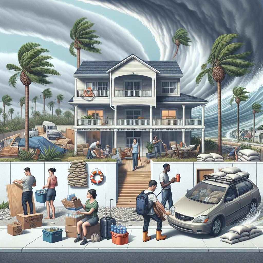 "Tropical storm preparation concept"