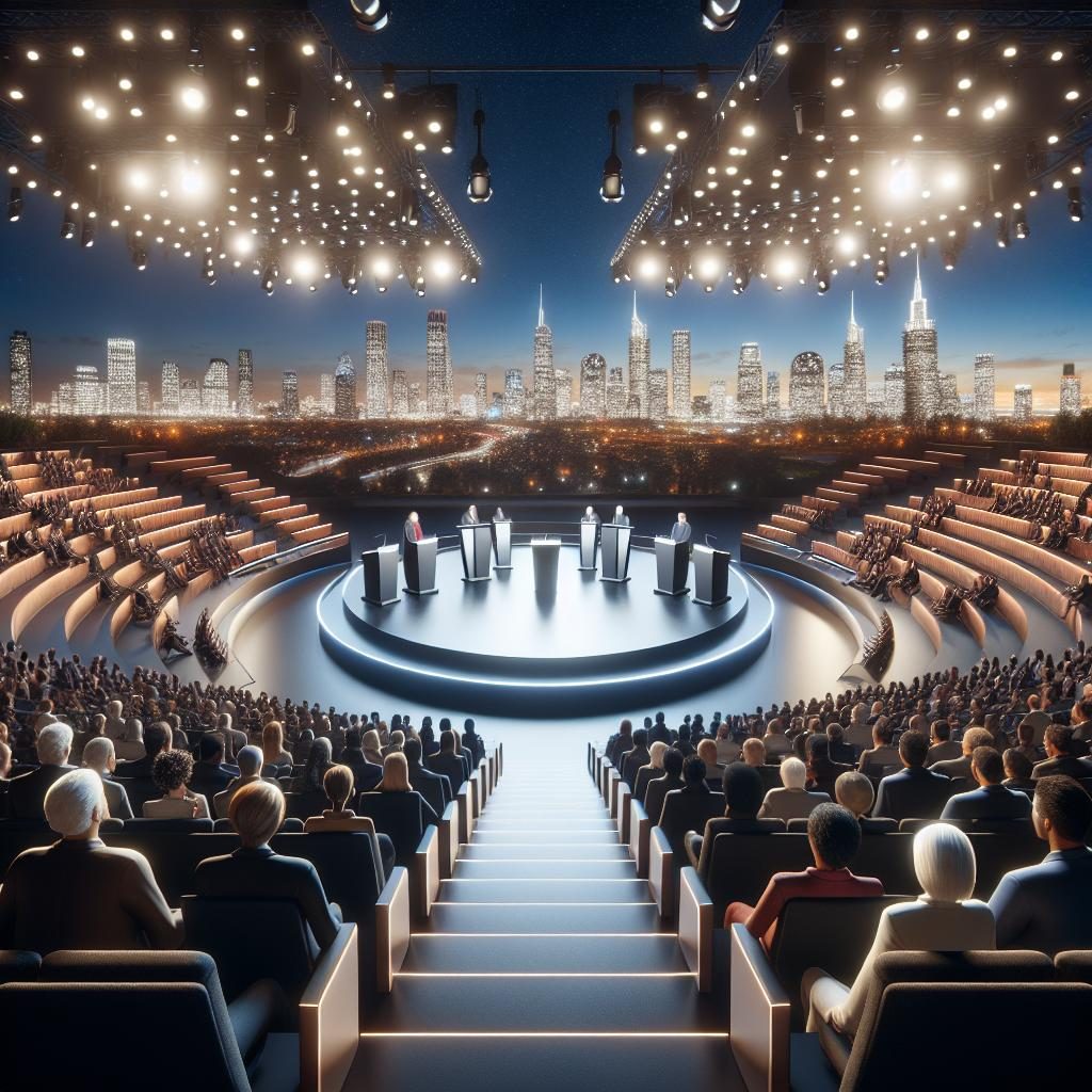 Debate venue suggestion concept.