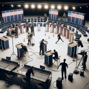 Political debate preparation room.