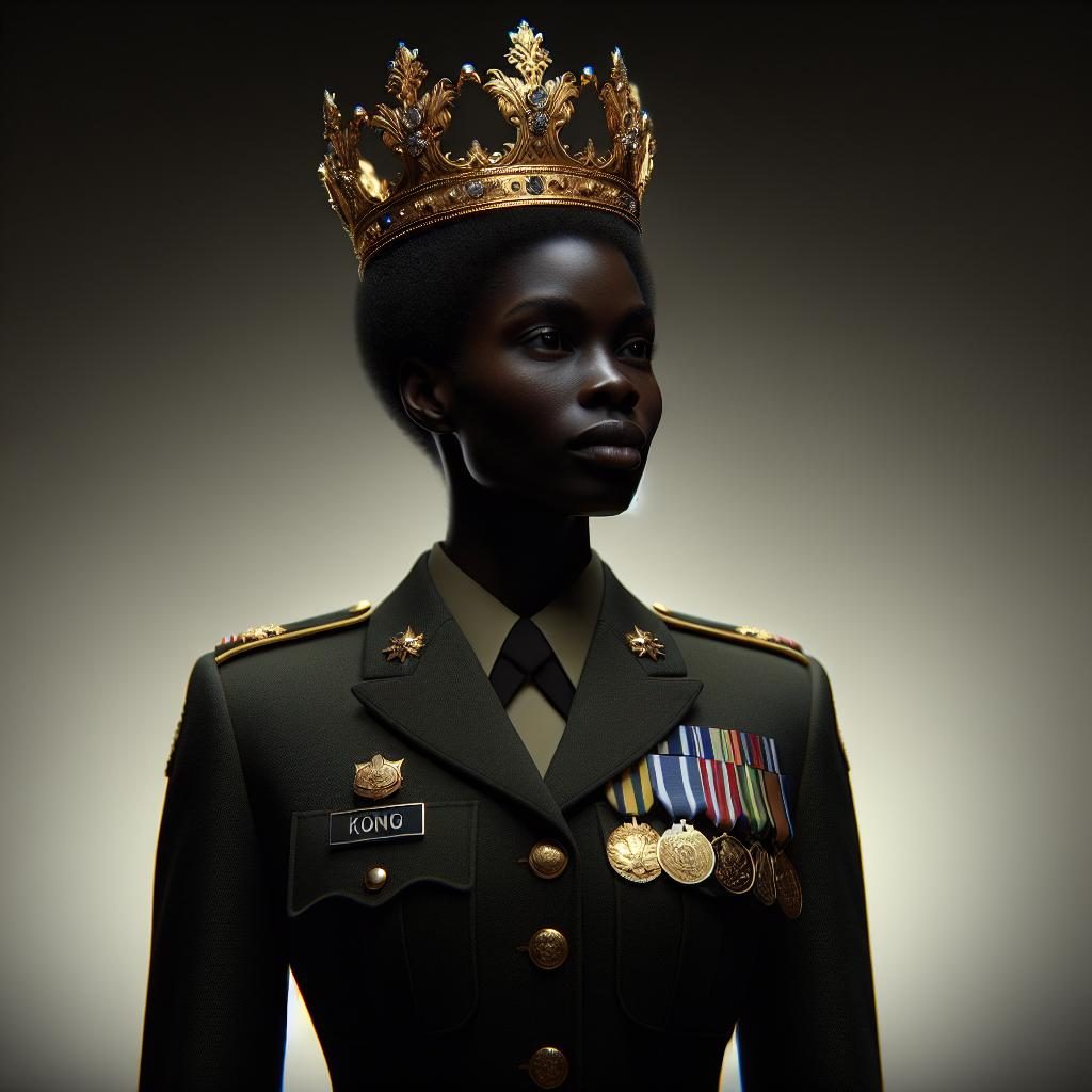 Proud army officer crowned