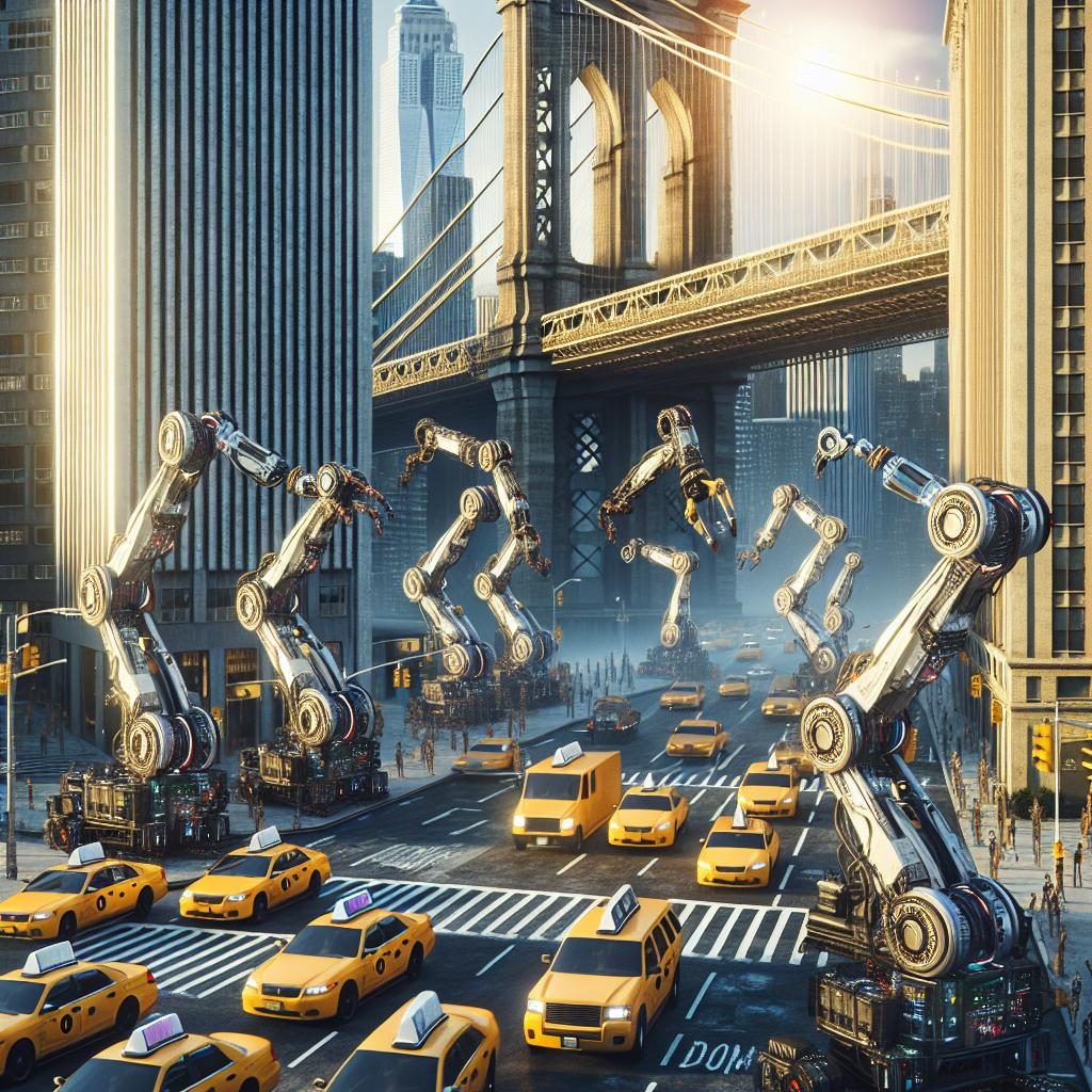 Robotic arms in NYC.