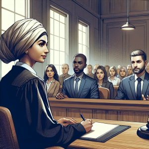 Courtroom Respect Illustration