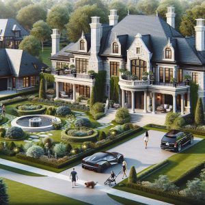 Northville Luxury Mansion Exterior