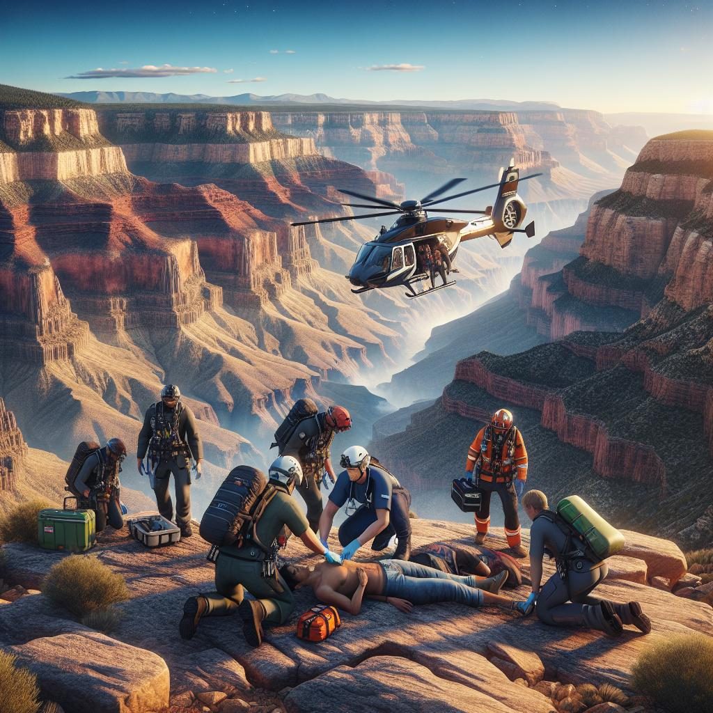 Grand Canyon rescue operation.