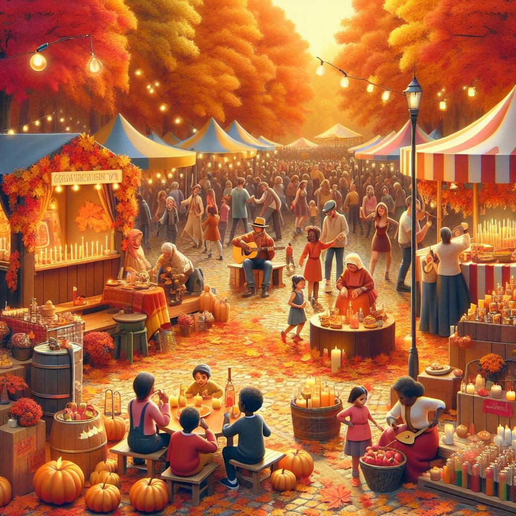 Colorful autumn festival celebration.