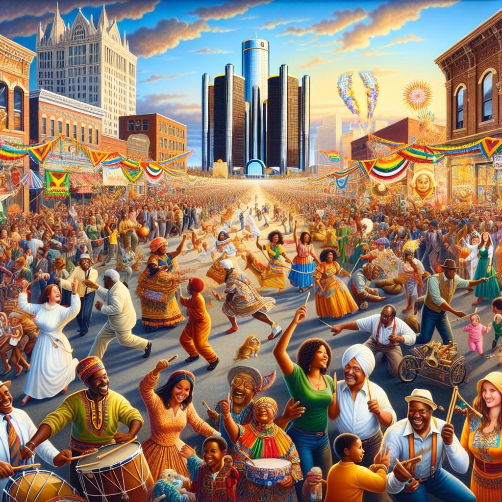 Festive Detroit cultural celebration.