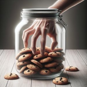 Hand in cookie jar