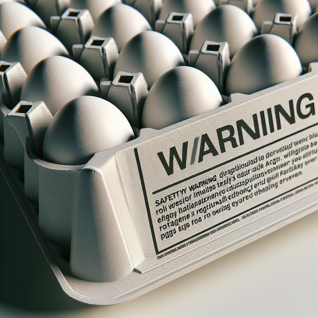 Egg carton safety warning