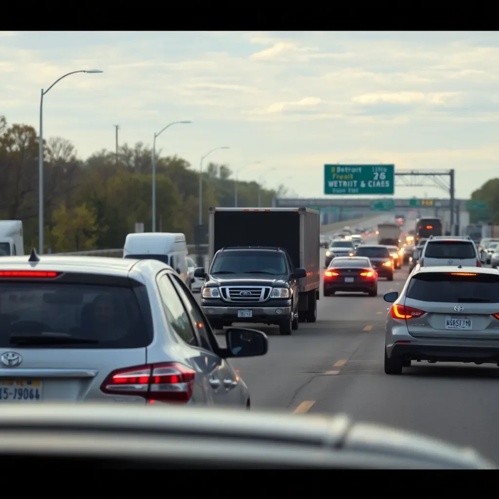 Detroit Faces Traffic Jam After Multi-Vehicle Crash on I-275