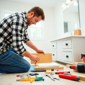 Step-by-step bathroom vanity installation process