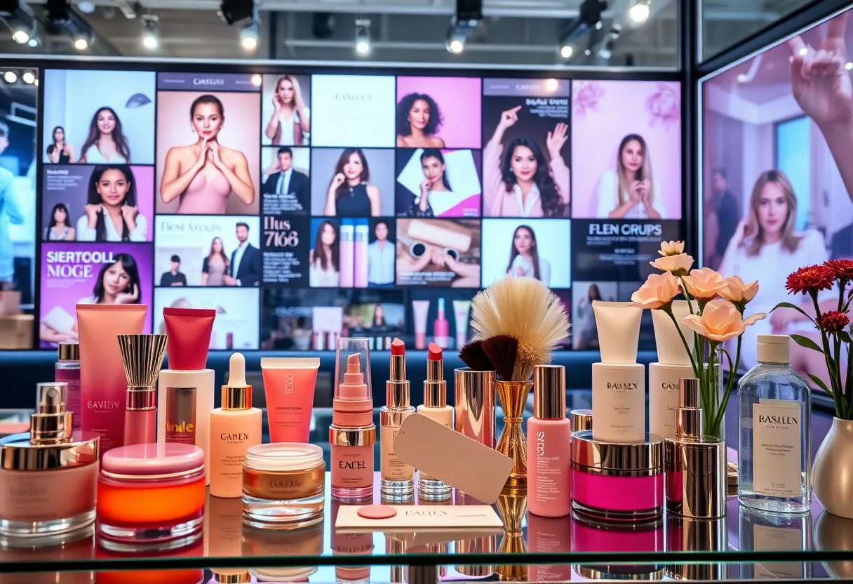 Digital marketing for beauty brands with social media elements