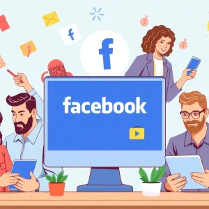 Business owners engaging with Facebook for marketing in 2024