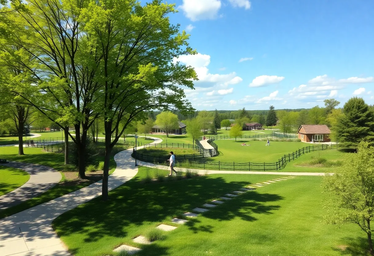 Future vision of Legacy Park in Northville Township