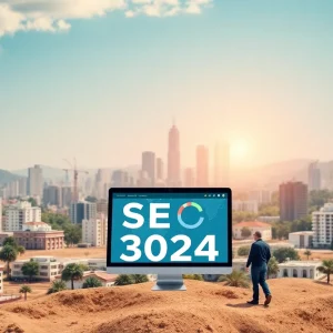 A visual representation of SEO strategies and digital marketing tools for 2024.