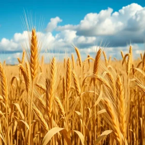 Field of wheat representing increased export sales