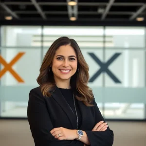 Portrait of Angela Zepeda, Global Head of Marketing for X.