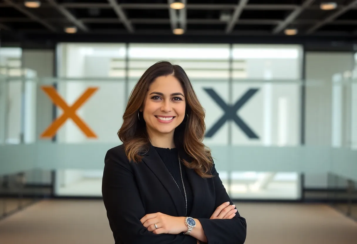 Portrait of Angela Zepeda, Global Head of Marketing for X.