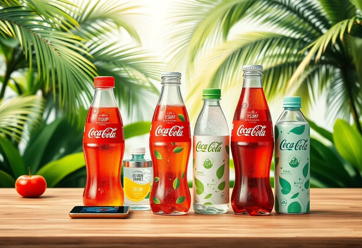 Coca-Cola products showcasing innovation and sustainability