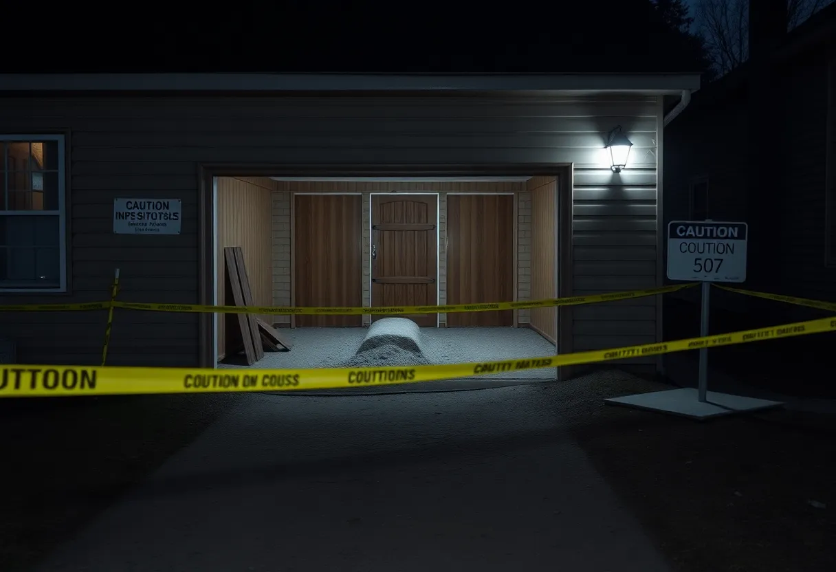 Construction site where human remains were discovered in Detroit