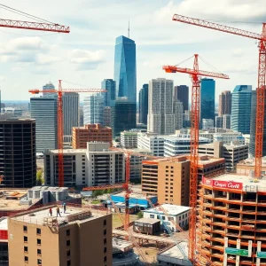Construction sites in Metro Detroit including a bridge and park.