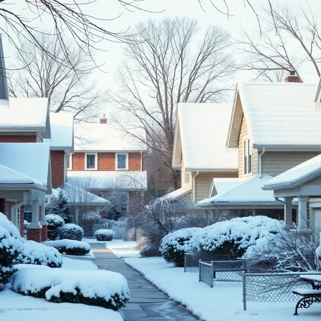 Snowy Metro Detroit homes with frozen pipes issues
