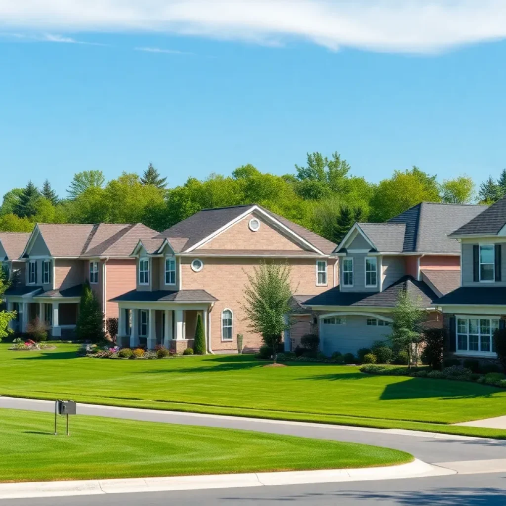 Upscale real estate in Plymouth showcasing luxury homes