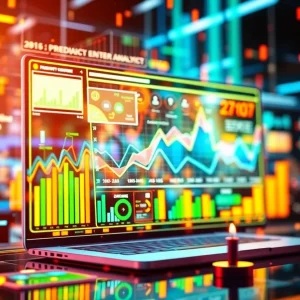 Visualization of predictive analytics transforming marketing strategies.