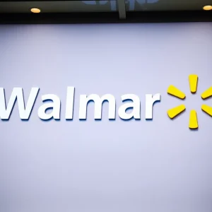 The newly designed Walmart logo with bright colors and modern font.