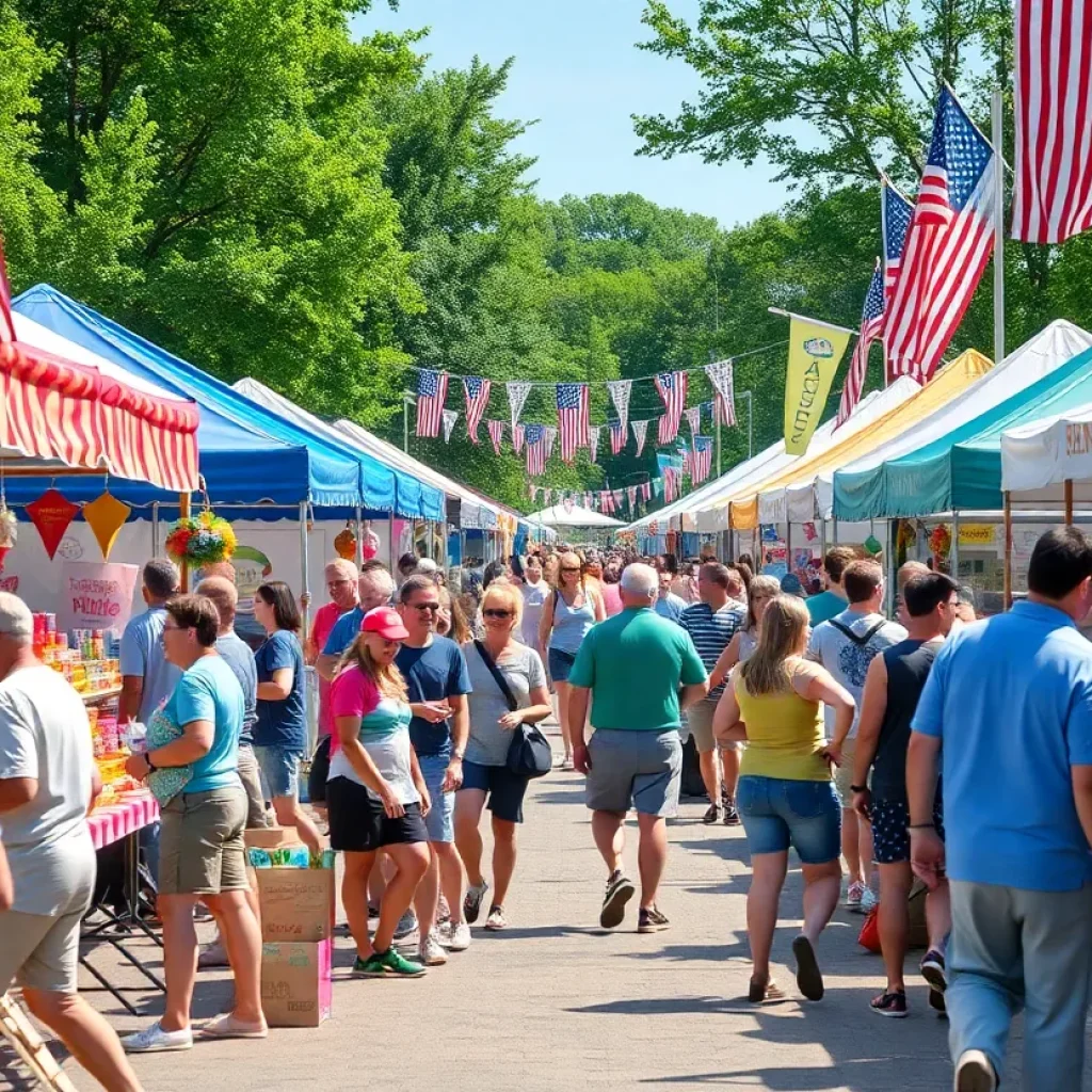 Crowd at Buy Michigan Now festival showcasing local products