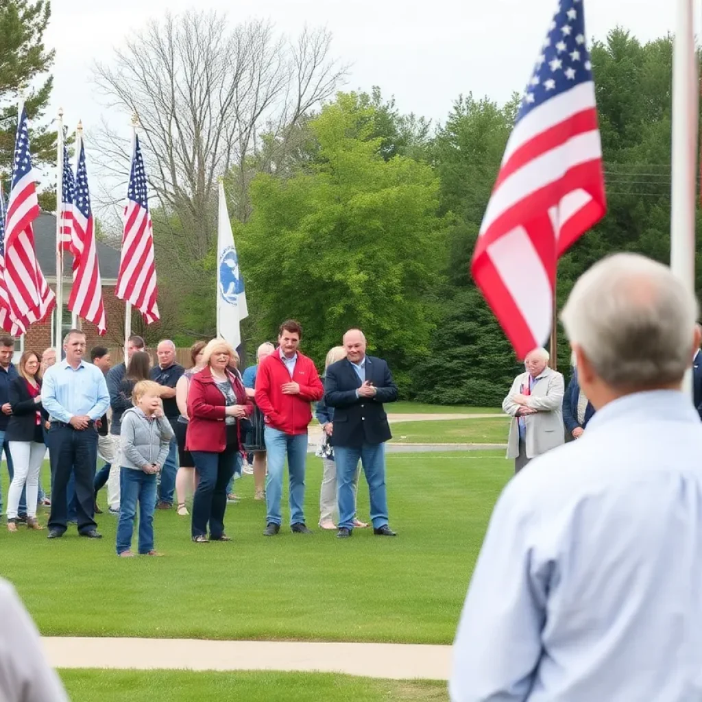 Northville community members gathered in tribute for Scott Frush