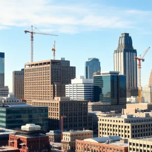 Modern hotels in Detroit's skyline