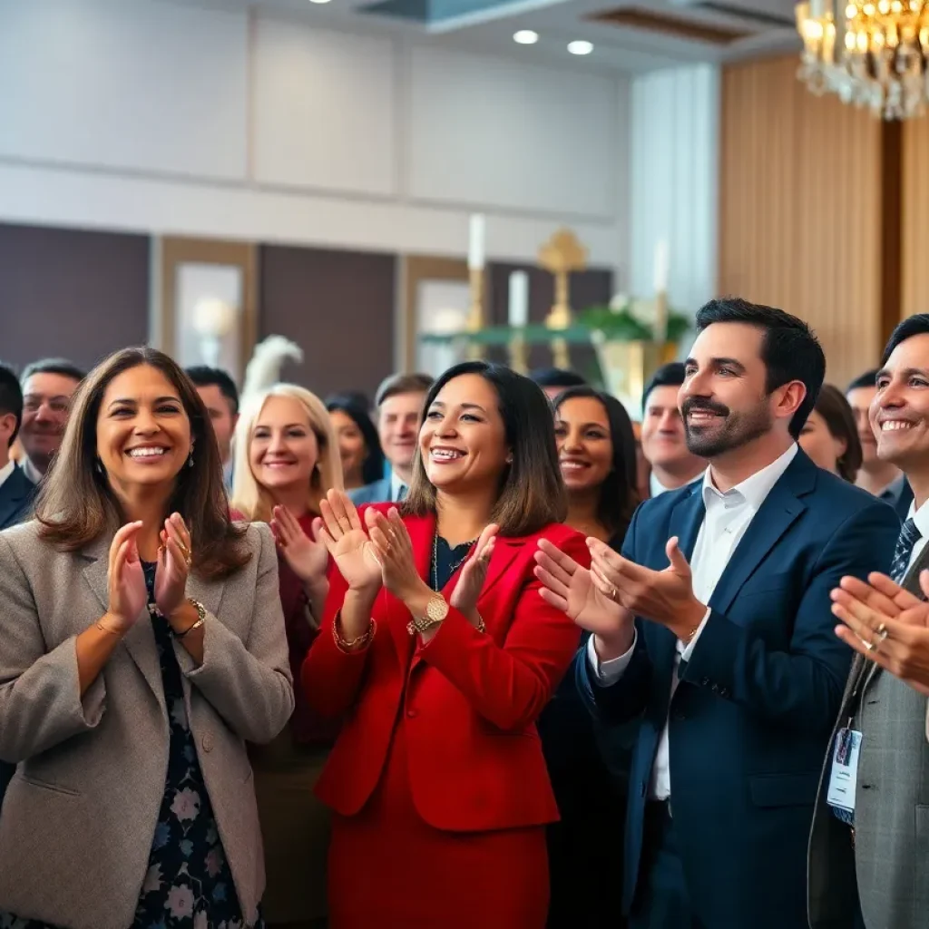 Celebration at the Dorian Awards with diverse professionals