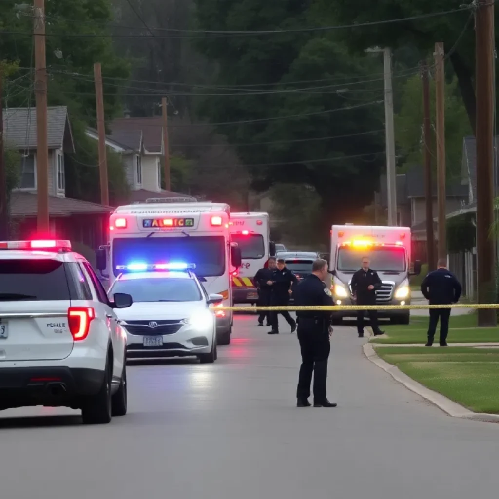 Police standoff scene in Farmington, MI