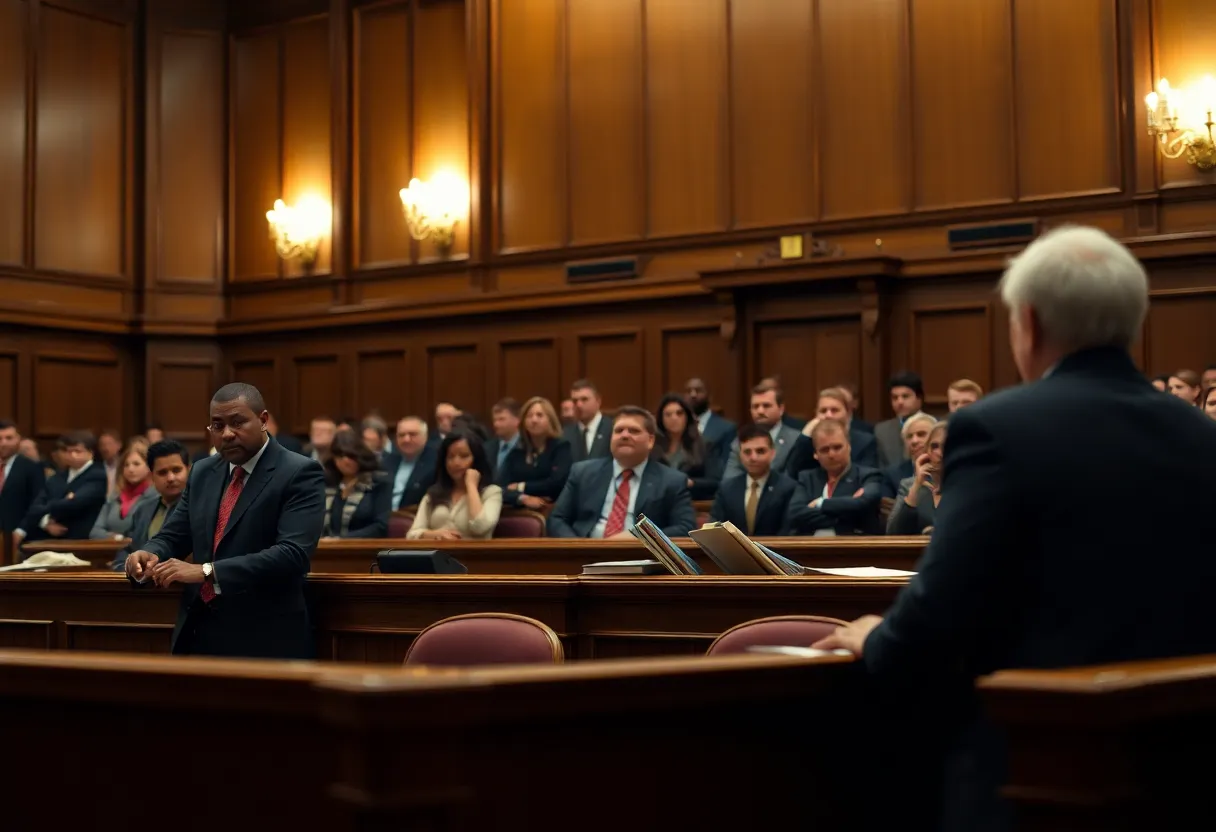 Courtroom scene related to the Nijjar murder trial