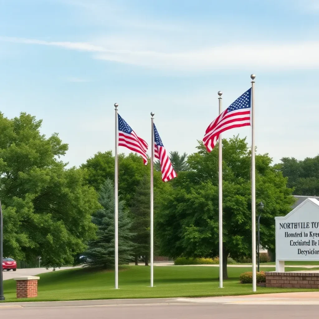 Flags at half-staff in Northville Township