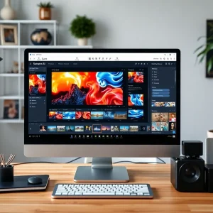 Editing photos with AI tools for social media marketing