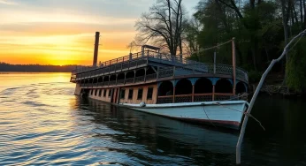 AuSable River Queen Riverboat Sinks in Oscoda Township