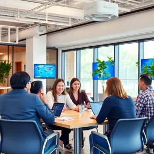 Interior of the LinkedIn Experience Center in London