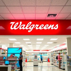 Modern Walgreens pharmacy store with enhanced customer experience features.