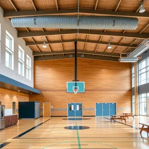 Newly renovated kitchen at Boys & Girls Club in Highland Park