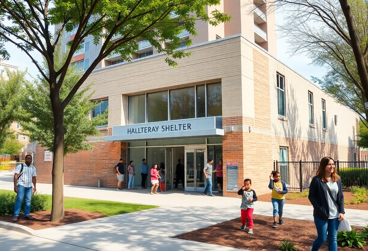 Exterior view of the new shelter in Cambridgeport for families