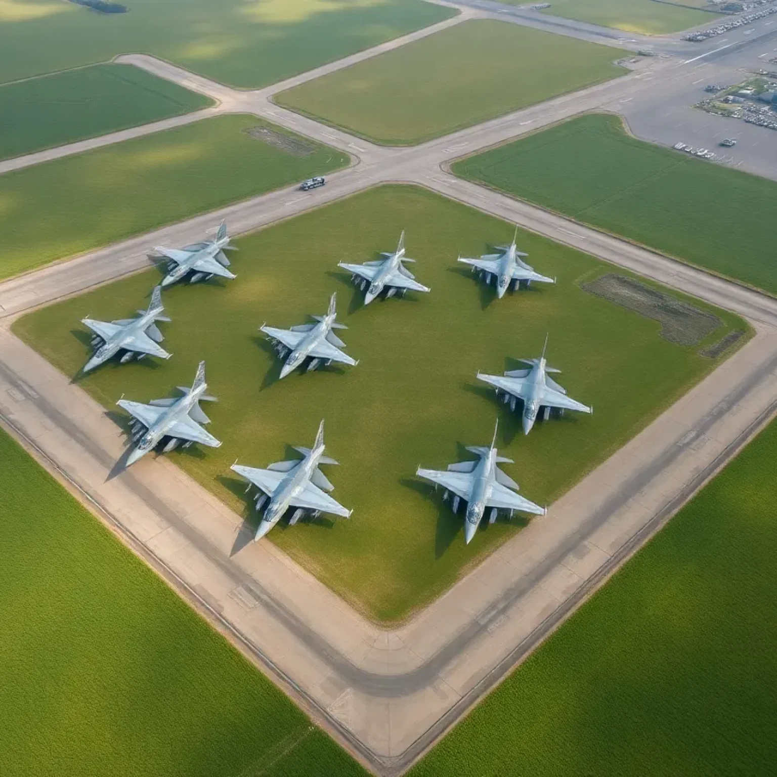 Fighter jets on the tarmac at Selfridge Air National Guard Base