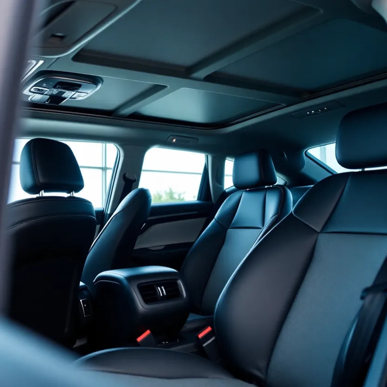 Showroom featuring Gentherm climate-controlled automotive products.