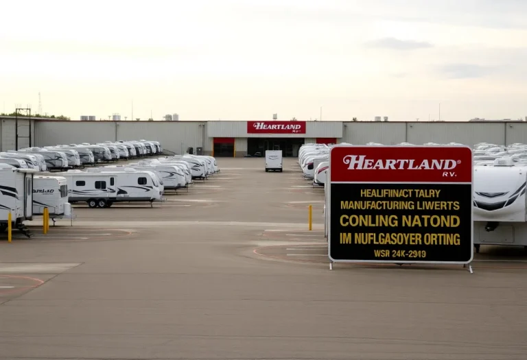Closed Heartland RV manufacturing facility in Sturgis