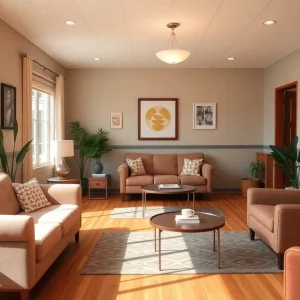 Comfortable living area in Hope Haven Women's Center