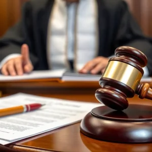 Judge delivering a ruling in the Johnson & Johnson case