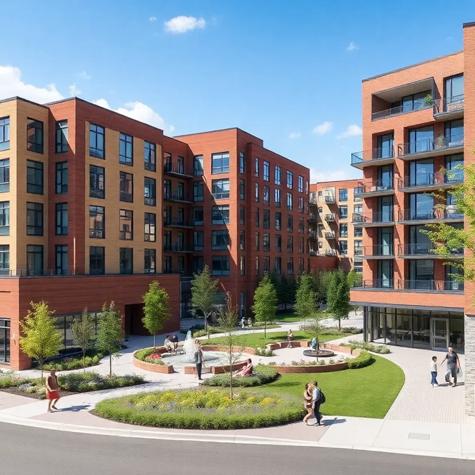Conceptual rendering of the redevelopment project for the former Kmart site in Troy.