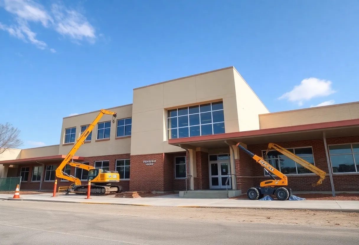 Michigan school building illustrating the impact of funding cuts