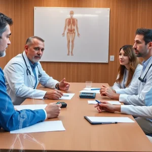 Abstract representation of musculoskeletal conditions and healthcare challenges