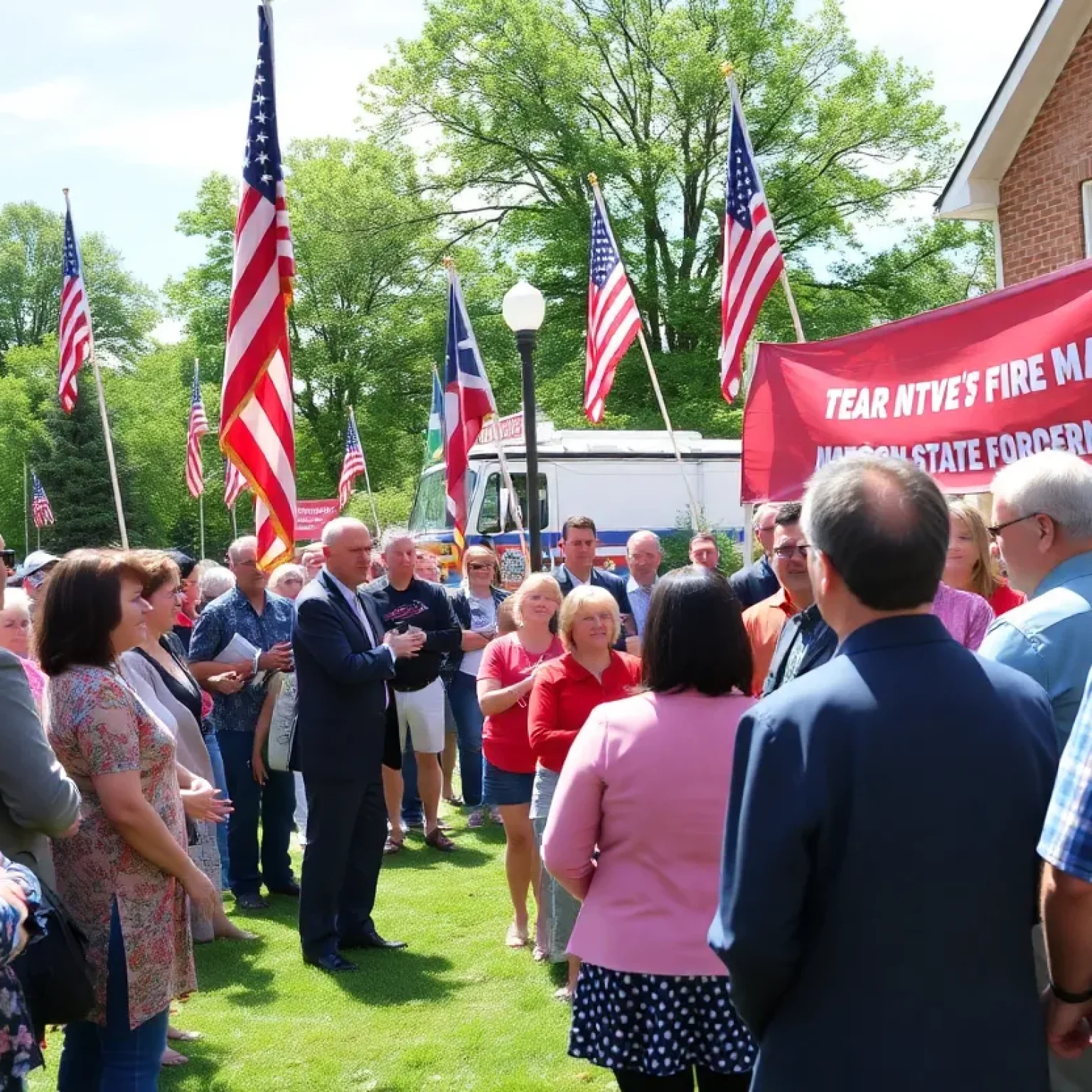 Community event in Northville for the appointment of new State Fire Marshal